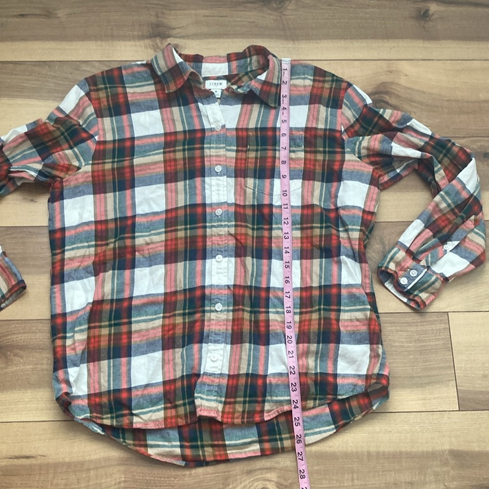 J Crew Plaid Button Down Flannel - Picture 7 of 10